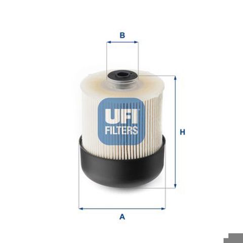 Фільтр тонкого очищення палива 2611500 UFI
