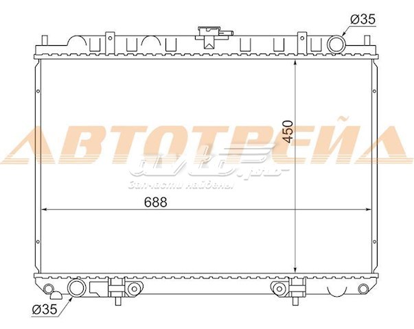 Радіатор основний SAT NS000512 ціна, від 106.86 USD