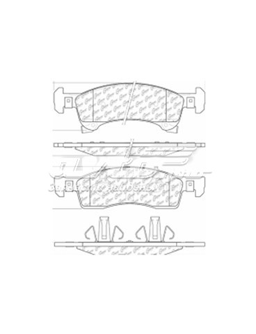 10209340 Centric Parts Передні гальмівні колодки