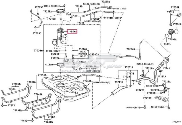 7702433150 Toyota Фільтр палива
