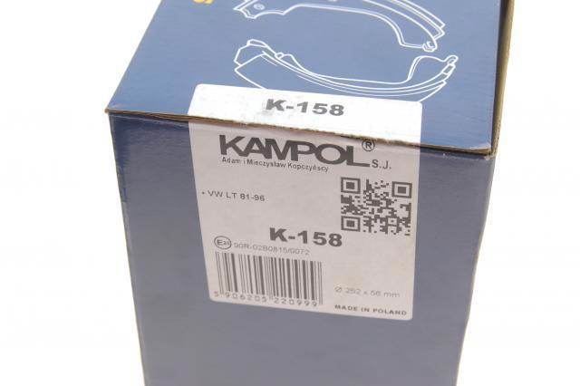 Колодки гальмові задні, барабанні Kampol K158 ціна, від 24.09 USD