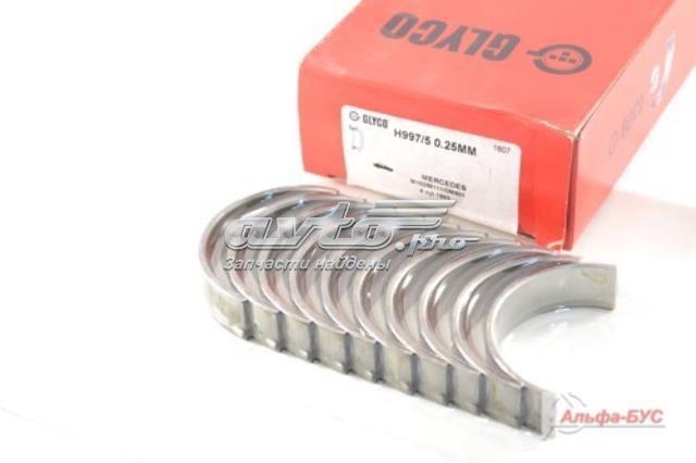 Купити H9975025 Glyco Вкладиші колінвала, корінні, комплект, 1-й ремонт (+0,25)