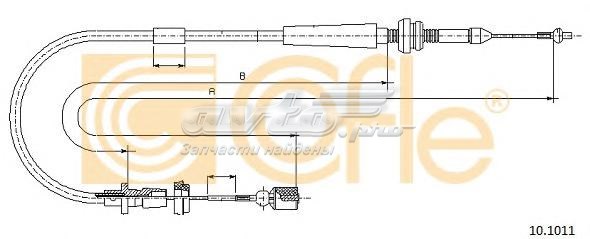 Трос газу 101011 Cofle