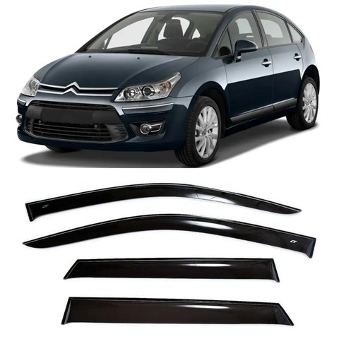  Дефлектор-обтікач (вітровики) на скло дверей, комплект 4 шт. Citroen C4 