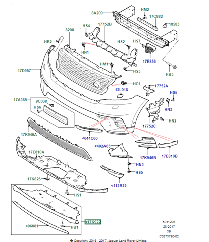 LR133258 Land Rover 