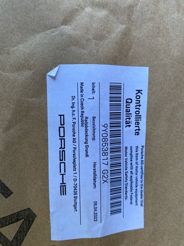 Купити 9Y0853817G2X Porsche 