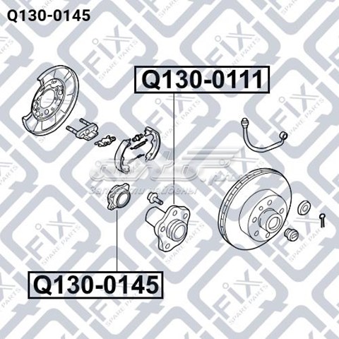 Купити Q1300145 Q-fix Підшипник задньої ступиці