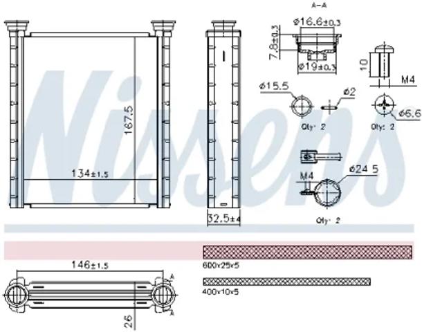 Радіатор пічки (обігрівача) Renault (RVI) 271156379R ціна, від 51.84 USD