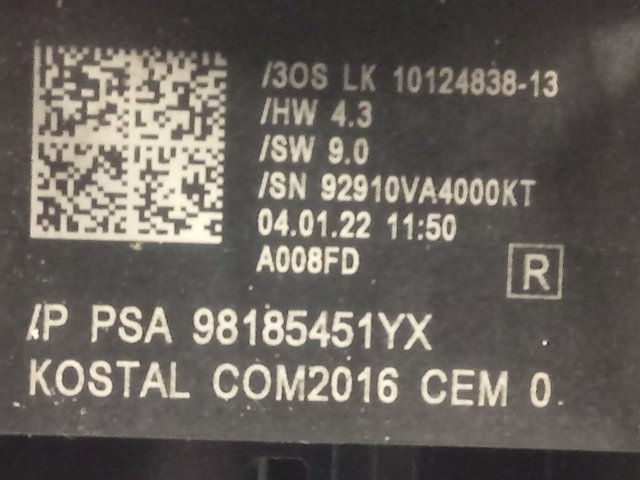  Opel 98185451YX ціна, від 91.22 USD