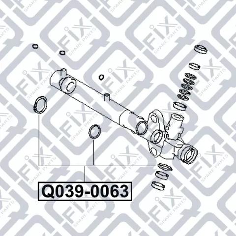 Q0390063 Q-fix Ремкомплект до рульової рейки