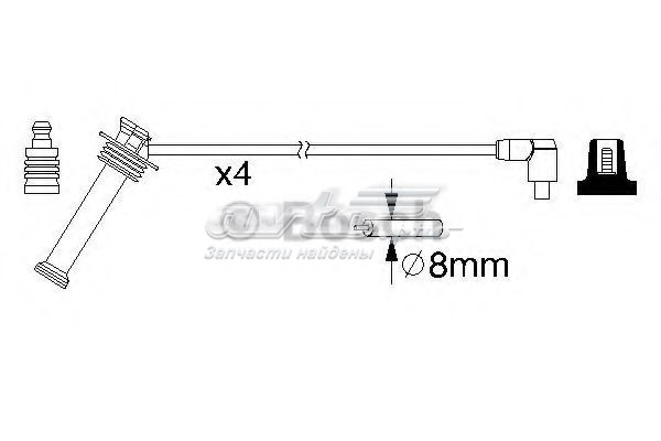 986357208 Bosch Проводи високовольтні