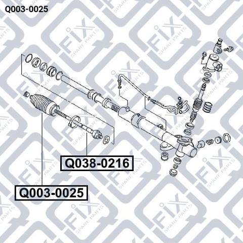 Пильник рейки Q-fix Q0030025