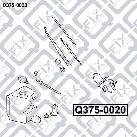 Моторчик омивача Q3750020 Q-fix