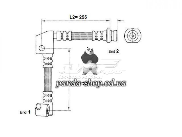 Гальмівний шланг K&K FT4738