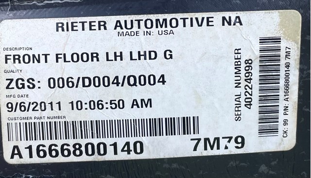 A1666800140 Mercedes 