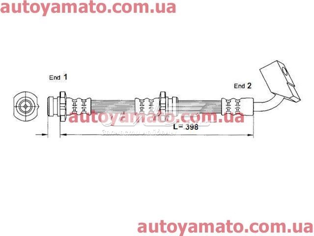 HABH1207 Starline Шланг гальмівний передній, правий