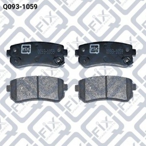 Задні гальмівні колодки Q-fix Q0931059 ціна, від 22.25 USD