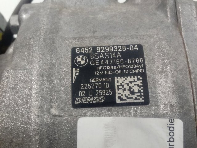 Компресор кондиціонера 6452929932804 BMW