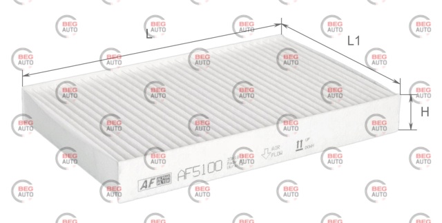 Купити AF5100 Alpha Filter Фільтр салону вугільний