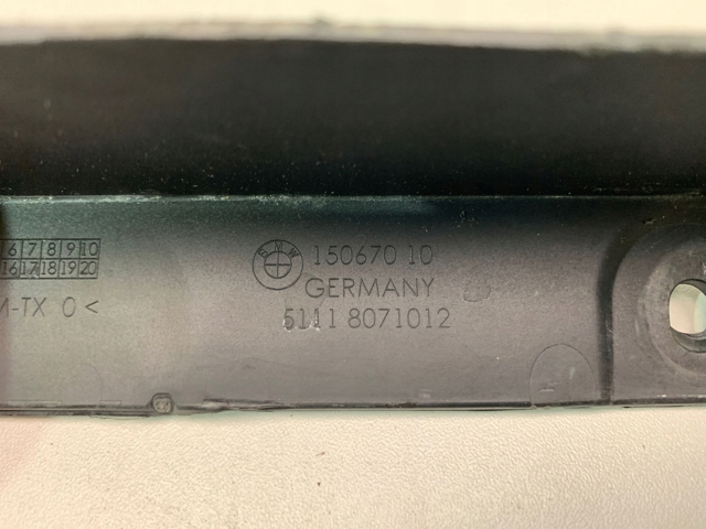 Сплитер переднього бампера BMW 51118071012