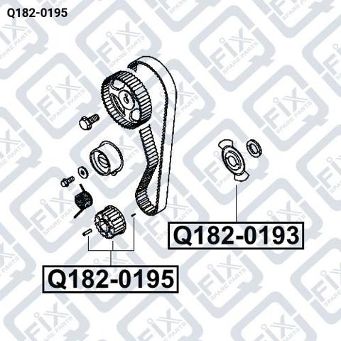 Зірка колінчастого вала Q-fix Q1820195 ціна, від 23.13 USD