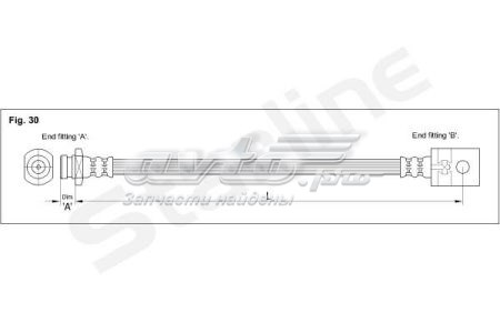 HABH1273 Starline Шланг гальмівний задній
