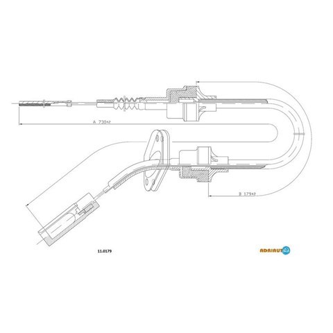 Трос зчеплення 110179 Adriauto