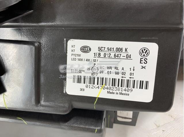 Купити 5C7941006K VAG Права блок фара