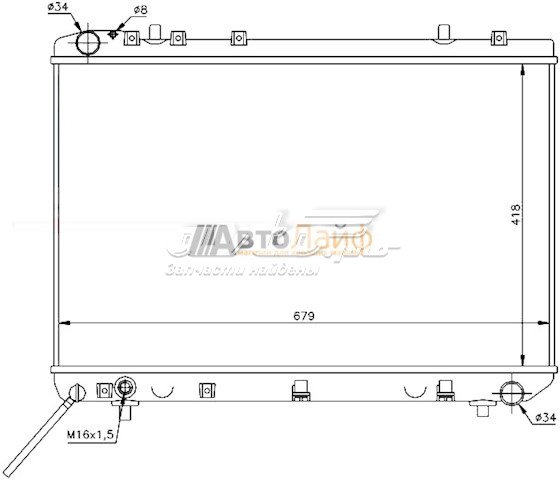 Радіатор охолодження SAT SY0003