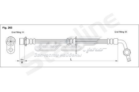 Купити HAEB12001 Starline Шланг гальмівний передній, правий