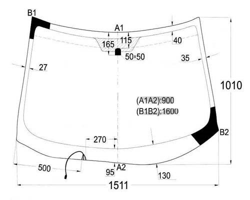 Скло лобове 5680AGNH AGC