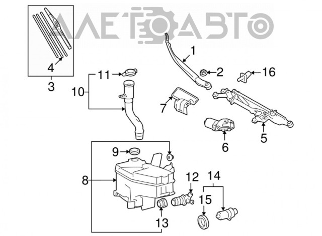 8535550081 Toyota Бачок склоомивача