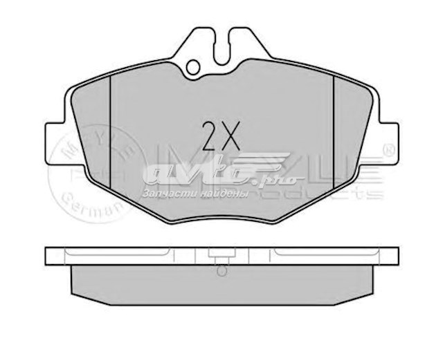 Купити 252374320 Meyle Колодки гальмівні передні, дискові