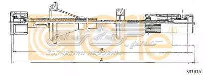 Трос приводу спідометра S31315 Cofle