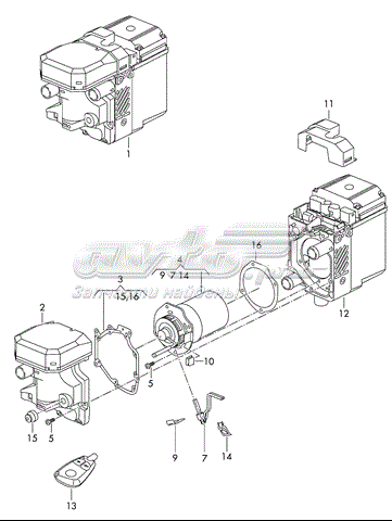 Електровентилятор автономного обігрівача Volkswagen Transporter T5 (7HA, 7HH, 7EA, 7EH) (Фольцваген Транспортер)