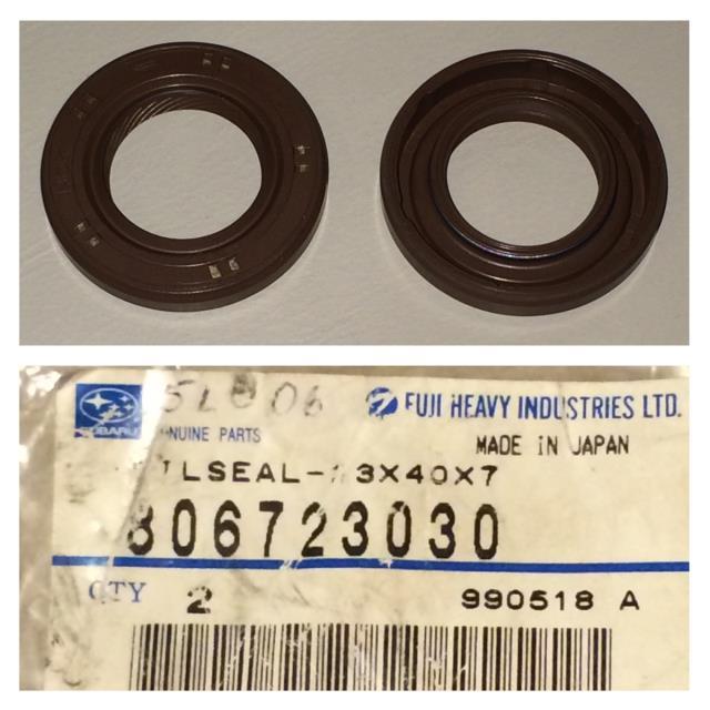 Сальник коленвала двигуна, задній Subaru 806723030