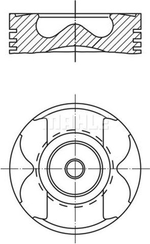 Купити 001PI00177000 Mahle Original Поршень в комплекті на 1 циліндр, STD