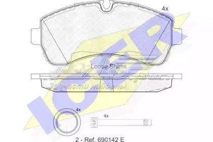 Гальмівні колодки Icer 141785203 ціна, від 32.36 USD