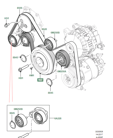 LR113860 Land Rover Демпфер колінвалу