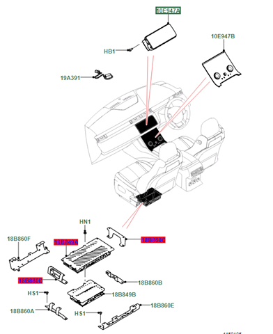 Дисплей бортового комп'ютера Land Rover LR090932 ціна, від 316.73 USD