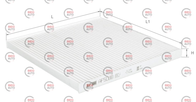 Купити AF5088 Alpha Filter Фільтр салону вугільний