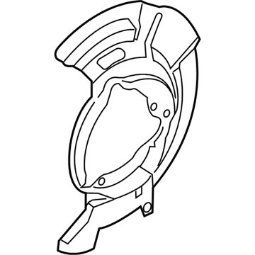 Захист гальмівного диска, переднього, лівого KIA Cerato (Кіа Серато)