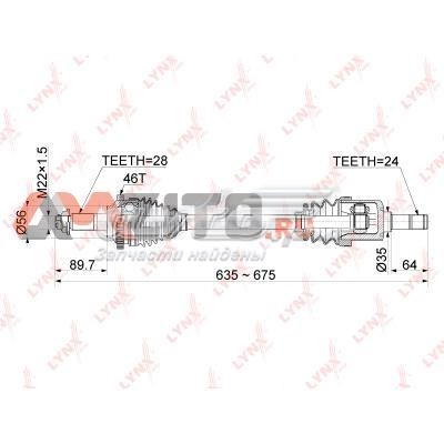 CD1015A Lynxauto Привід лівий