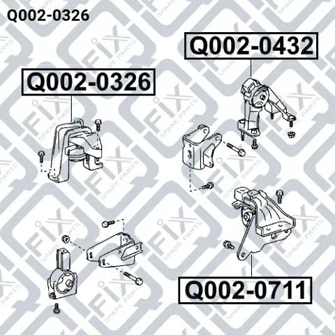 Q0020326 Q-fix Права подушка мотора