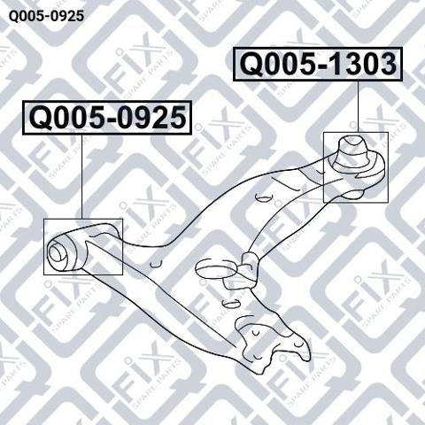 Купити Q0050925 Q-fix Сайлентблок передньої підвіски