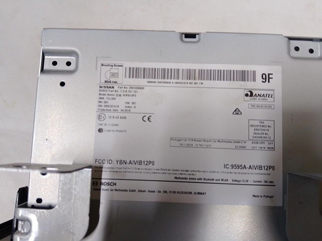Магнітола (радіо AM/FM) Nissan/Infiniti 259155SN0C ціна, від 152.03 USD