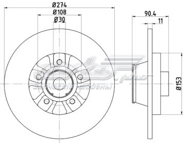 Задні дискові гальма Metelli 231196 ціна, від 77.36 USD