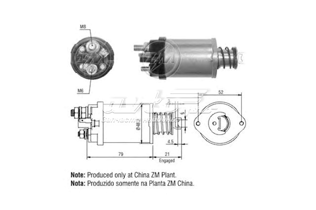 Реле втягуюче стартера 23343Q9000 Nissan