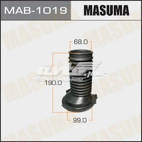 Пильник амортизатора переднього Masuma MAB1019 ціна, від 10.15 USD