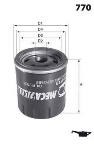 ELH4454 Mecafilter Фільтр масла